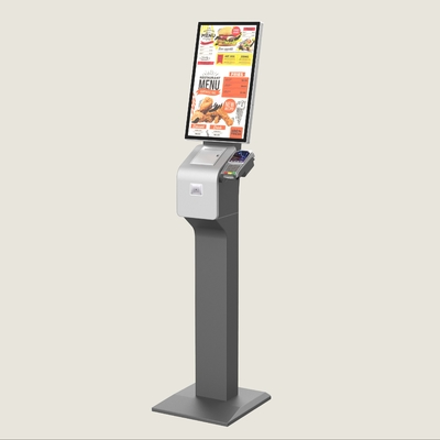 21.5 Inch Self Ordering Machine With Thermal Printer And QR Scanner Credit Card Reader