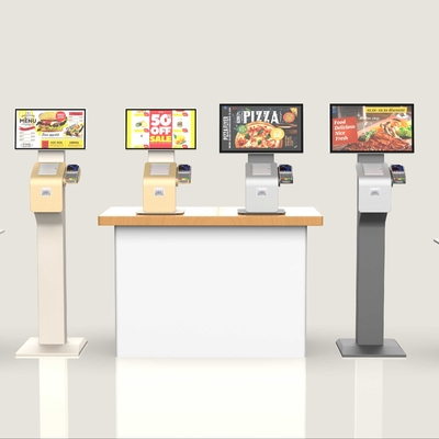 Counter Top Self Checkout Kiosk Self Ordering Kiosk For Restaurants Customized