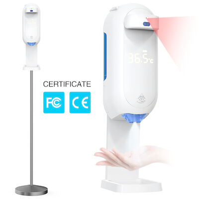 1100ml Refillable Auto Hand Sanitizer Dispenser With Temperature Checking