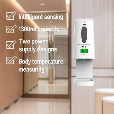 2 In 1 Automatic Alcohol Spray Temperature Thermometer Intelligent Soap Dispenser