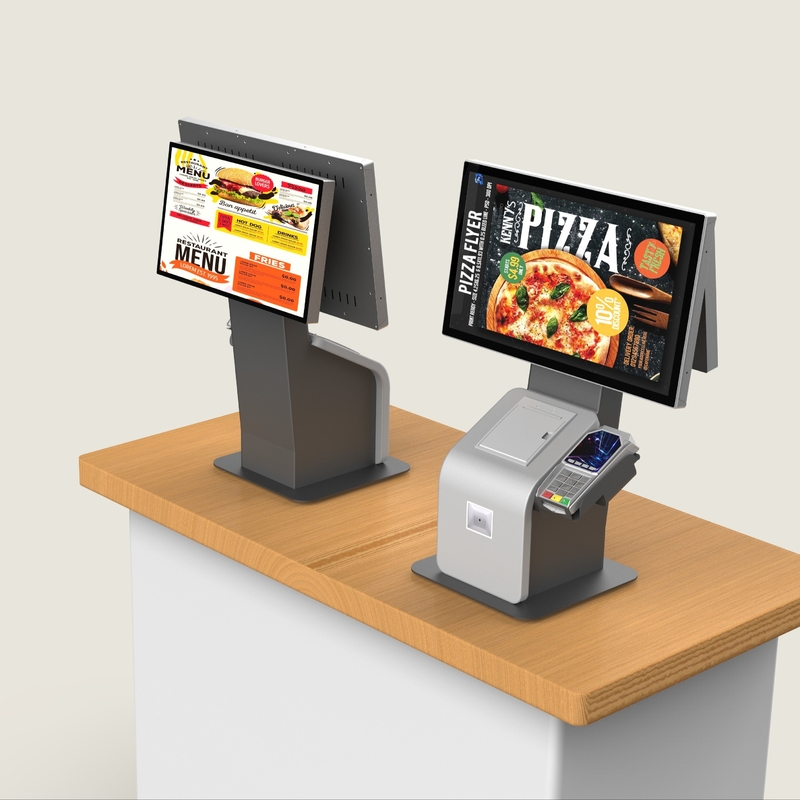 24 Inch Touch Screen Self Service Ordering Kiosk Payment For Supermarket Restaurant