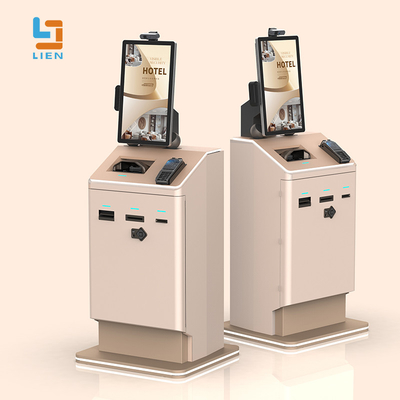 Bank Card Cash QR Code Payment Hotel Self Service Kiosk With 15-32'' LCD TFT Touch Screen