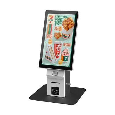 Terminal de auto-pedidos de pantalla táctil comercial adecuado para el servicio público minorista de restauración