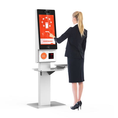 Quiosco de Self Service Checkout del lector de tarjetas del MSR/de IC/NFC con funciones múltiples